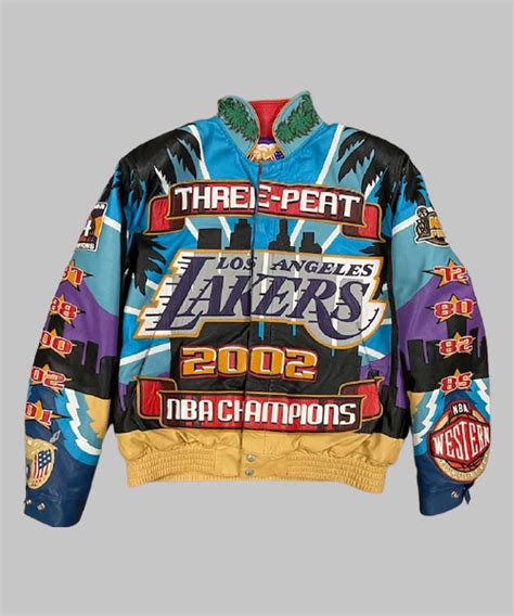 lakers 2002 championship jacket replica|Lakers 2002 Championship Leather Jacket – Jefferynelson.